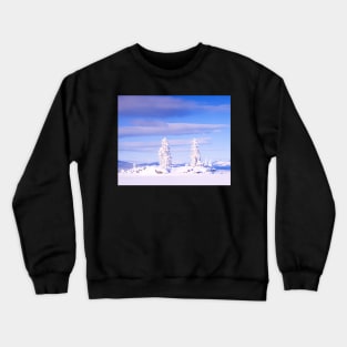 Snowy Honey Moon Island, Tagish Lake, YT, Canada Crewneck Sweatshirt